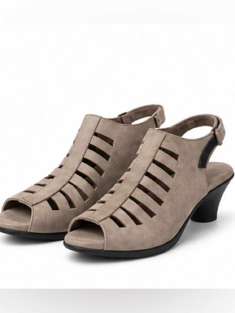 Arche Exor Soexor Taupe Nubuck Slingback Sandals Minimalist Comfort EU 40 US 9